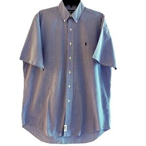 Ralph Lauren Blake button up short sleeve shirt. Size M
C
